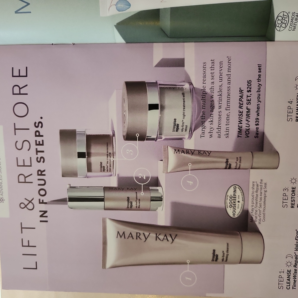 Mary Kay timewise repair set kit volu-firm cleanser serum NEW
